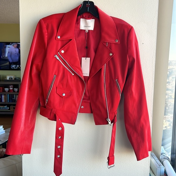 Cinq a sept Zoe red sangria jacket - Picture 1 of 7